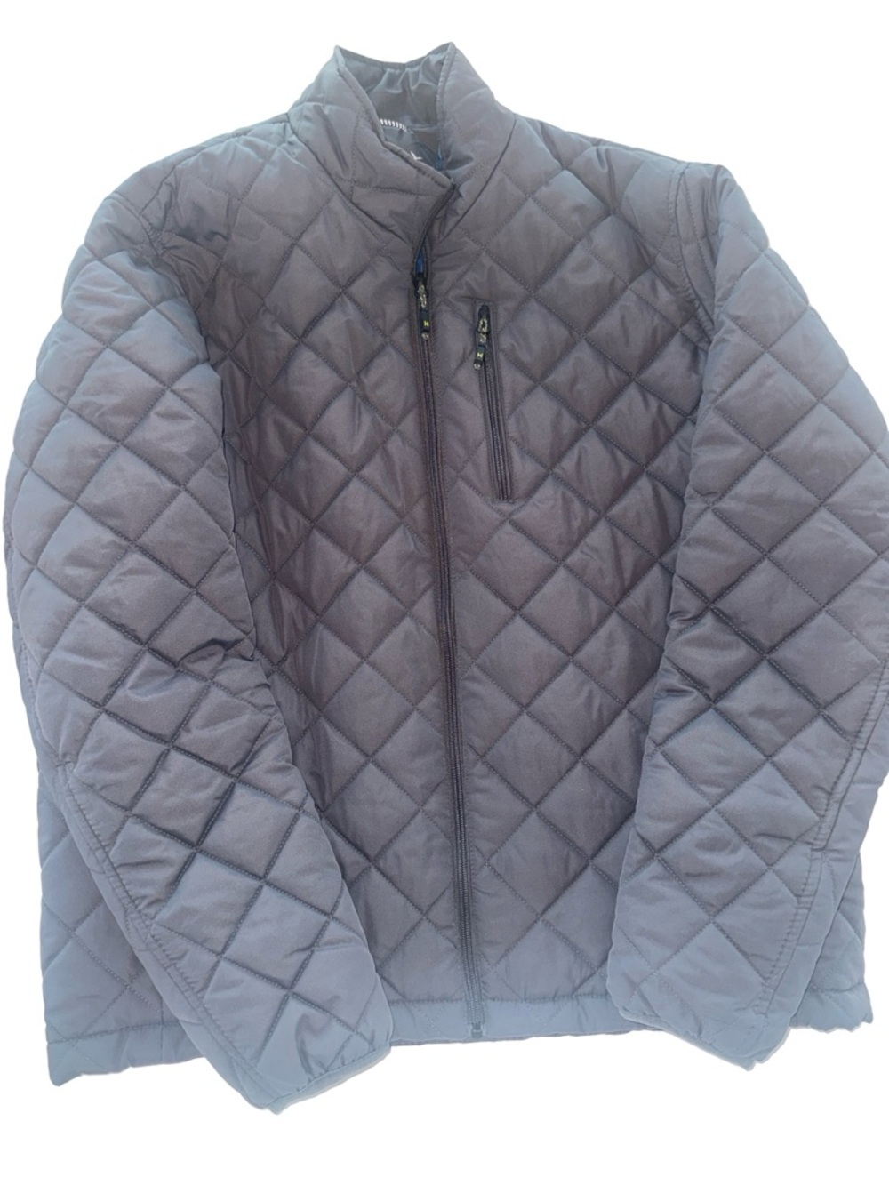 Hawke & Co Gray Diamond-Quilt Puffer Jacket - Picture 1 of 4